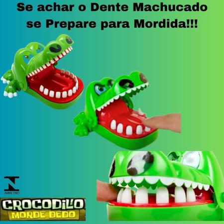 Imagem de Brinquedo Infantil Jacaré Morde Dedo Crocodilo Dentista Novo - Art Brink