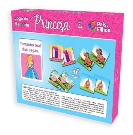 Jogo Da Memória com 40 peças - Coluna - 790703 - Pais e Filhos - Real  Brinquedos