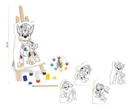 Kit de Pintura Patrulha Canina Nig Jogo De Colorir Infantil Tintas Pincel  Cavalete Telas - Artes e Atividades - Magazine Luiza