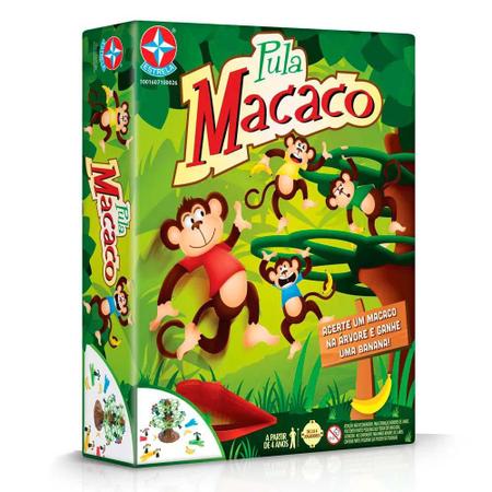 Kit 2 Jogos Pula Macaco + Pula Pirata Brinquedos Infantis Jogos Para  Criança Cada Macaco No Seu Galho Piratinha Barril - Art Brink - Outros Jogos  - Magazine Luiza