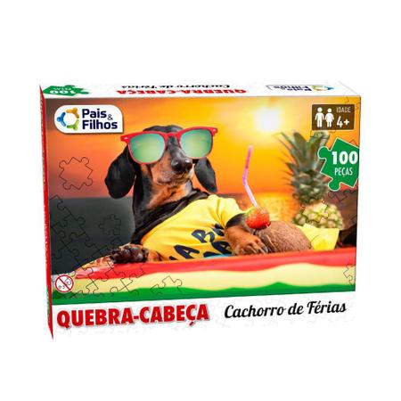 Quebra-Cabeça Viagens 100 Peças - 791092 - Pais & Filhos - Real Brinquedos