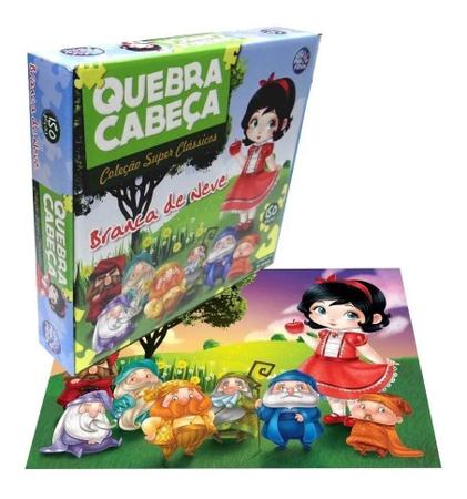 Brinquedo Infantil Jogo Quebra Cabeça Branca De Neve 150 Peças