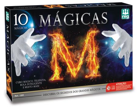 Jogo Infantil Kit 10 Magicas Truques Magia Cartas Baralho Meninos Meninas -  Nig Brinquedos - Jogos de Cartas - Magazine Luiza