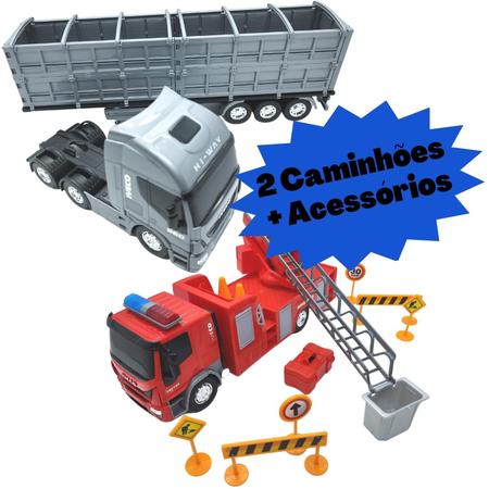 Caminhão De Brinquedo Realista Iveco S-way Grande 54cm Usual Brinquedos -  Caminhões, Motos e Ônibus de Brinquedo - Magazine Luiza