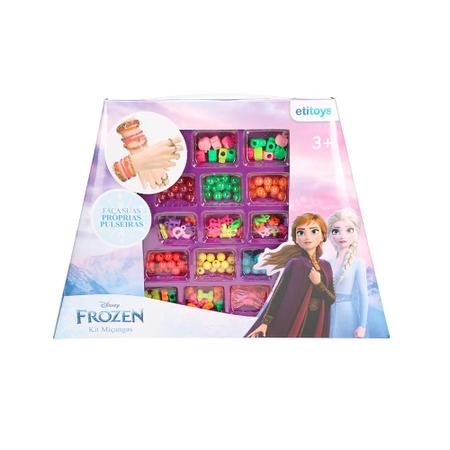Imagem de Brinquedo Infantil Kit Miçangas Biju Pulseirinhas Frozen