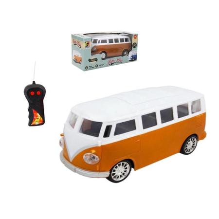 Imagem de Brinquedo Infantil Kombi Retro Carrinho De Controle Remoto