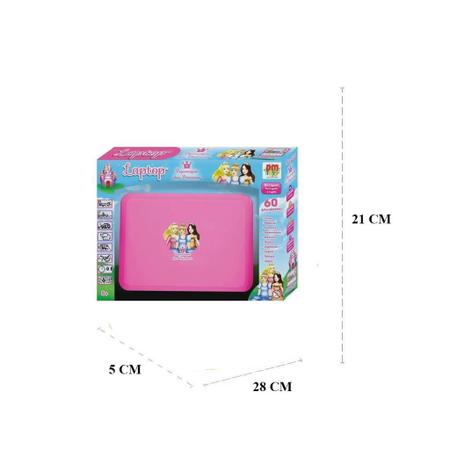 Brinquedo Infantil Laptop Princesa Rosa DM 60 Atividades - Loja Zuza  Brinquedos