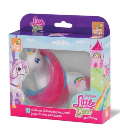 Imagem de Brinquedo Infantil Menina Boneco Mini Unicornio Little Bee