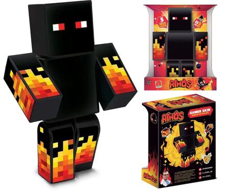 Boneco Minecraft Figura Vinil Articulado Brinquedo Infantil