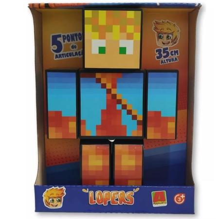 Boneco infantil authentic games r minecraft 35cm - ALGAZARRA - Boneco  Minecraft - Magazine Luiza