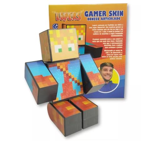 Boneco Streamers Gamer's Skin Minecraft - Algazarra - Livraria e
