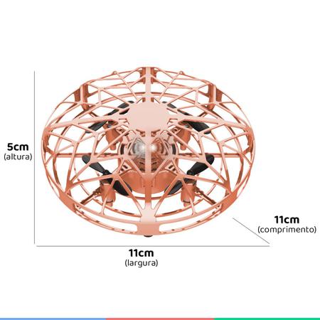 Imagem de Brinquedo Infantil Mini Drone Ufo Sensor de Movimento Luzes Criança +4 Anos Quadricoptero Polibrinq