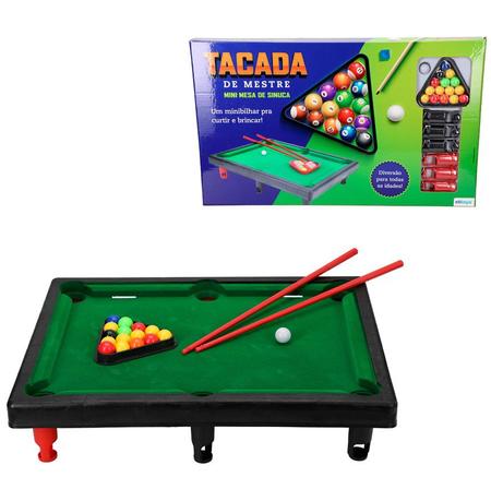 Snooker Infantil Mini Jogo Sinuca Com Bolinhas 20 Pçs