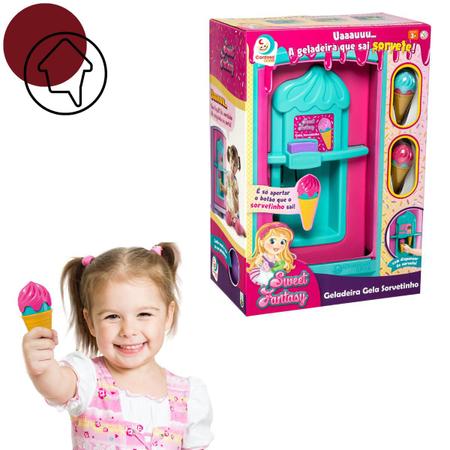 Geladeira Infantil de Menina com Sorvete Cardoso Toys - DengoToys -  Brinquedos e Muito Mais!