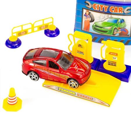 Pista de carrinhos infantil speedster helicóptero double park polibrinq  PK002 em Promoção na Americanas