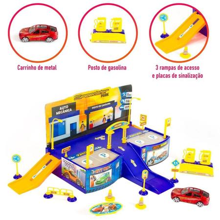 Jogo De Pista De Carrinho Speedstar Pit Stop Com Looping - Polibrinq -  Pistas de Brinquedo - Magazine Luiza