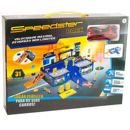 Brinquedo Infantil Pista SpeedSter Park C/ Carrinho de Metal Polibrinq +3  Anos - Pistas de Brinquedo - Magazine Luiza