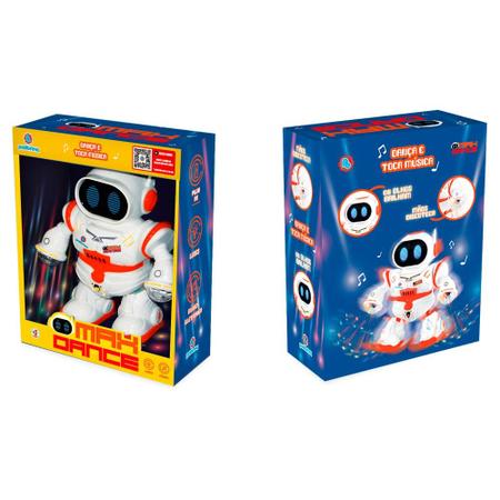 Brinquedo Infantil Robô Max Dance Mãos Olhos Brilham Discoteca Polibrinq Imagem de Brinquedo Infantil Robô Max Dance Mãos Olhos Brilham Discoteca Polibrinq