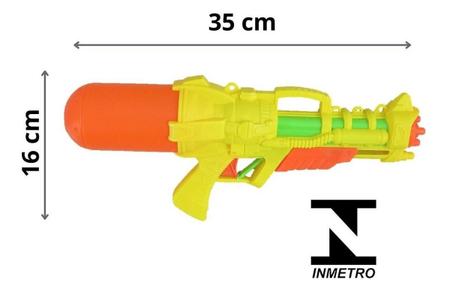 Lança Água Arminha Arma Pistola Brinquedo Water Gun 26Cm - Art Brink -  Lançadores de Água - Magazine Luiza