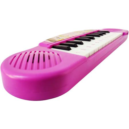 Tecladinho Pianinho Infantil 22 Teclas Azul Rosa Vermelho Princesas Heróis  - EtiToys - Piano / Teclado de Brinquedo - Magazine Luiza