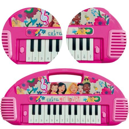 Imagem de Brinquedo Infantil Teclado Musical Princesas Disney Toyng