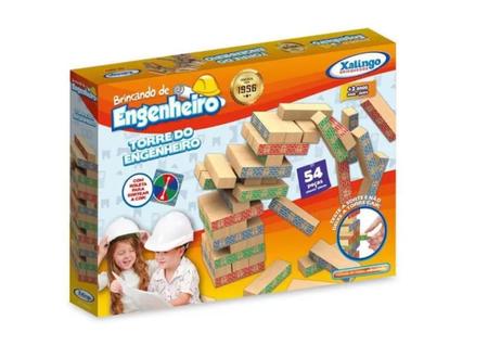 Brinquedo Blocos De Montar Torre Gelo Infantil - Habilidade