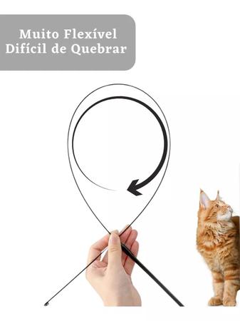 Brinquedo Interativo Gato Varinha Pena Ventosa Fixa Chão Pet - GatoAoCubo Imagem de Brinquedo Interativo Gato Varinha Pena Ventosa Fixa Chão Pet