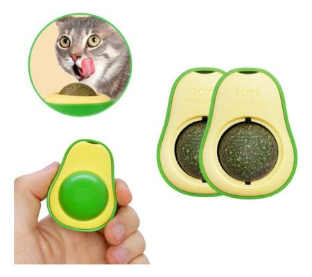 Imagem de Brinquedo Interativo Para Gatos Abacate Catnip Erva Natural