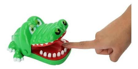 Mini Jacaré Brinquedo Crocodilo Jogo Dentista Morde Dedo