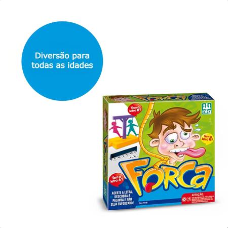 Brinquedo Jogo da Forca Infantil Divertido Resistente 2 Bonecos 1 Forca 1  Base E 3 Cartelas De Letras + 6 Anos Nig - 1140 na Americanas Empresas