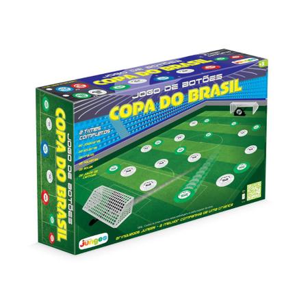 Kit Mesa Campo Futebol + Jogo de Botão 2 Times Copa Brasil - Junges  Brinquedos - Futebol de Botão - Magazine Luiza