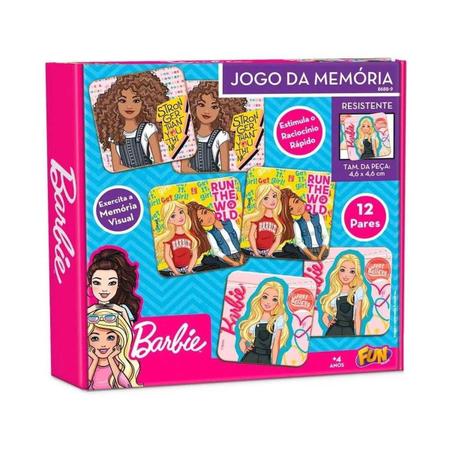 Jogo de Memória Barbie : : Brinquedos e Jogos