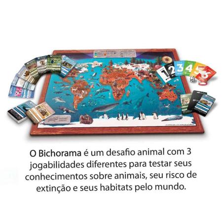 Brinquedo Jogo de Tabuleiro Bichorama animal planet Infantil Discovery -  Camilo's Variedades