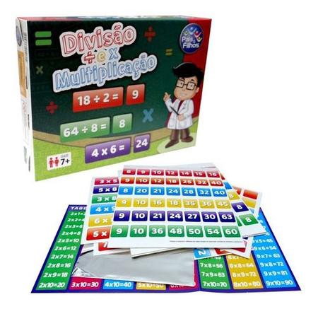 Jogo Educativo Escolar Matemática - Divisão e Multiplicação - ENGENHA KIDS  - Produtos e acessórios para bebê