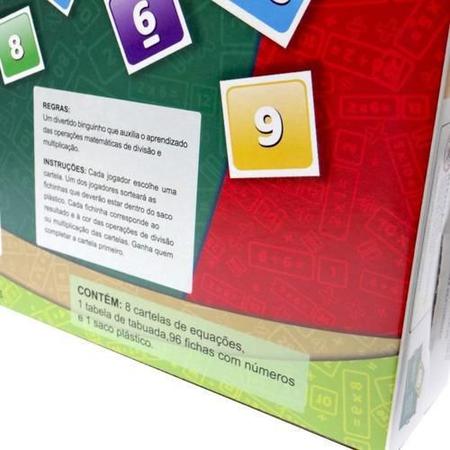 Jogo Pedagógico Para Aprender Tabuada Multiplicação Vermelho