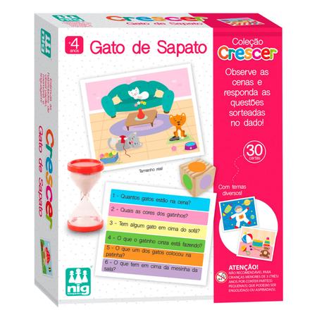 Brinquedo Jogo Gato De Sapato Infantil Estimula Memoria Colecao