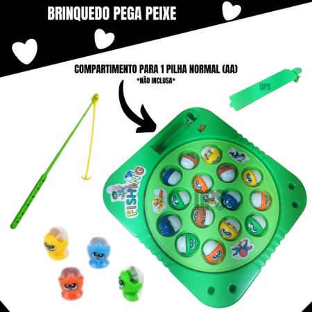 Brinquedo Jogo Joguinho Infantil Pega Pesca Peixe Peixinhos