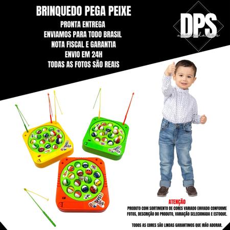 Brinquedo Jogo Joguinho Infantil Pega Pesca Peixe Peixinhos Pescaria Maluca  Fishing Game Brincadeira Divertida Crianças Bebê Presente Festa Clássico -  DPS Variedades - Jogo de Pesca - Magazine Luiza