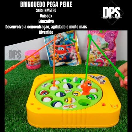 Brinquedo Jogo Joguinho Infantil Pega Pesca Peixe Peixinhos Pescaria Maluca  Fishing Game Brincadeira Divertida Crianças Bebê Presente Festa Clássico -  DPS Variedades - Jogo de Pesca - Magazine Luiza