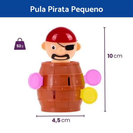 Imagem de Brinquedo Jogo Mini Barril Pula Pirata Crianca Infantil Presente Menino Menina 5 6 7 anos