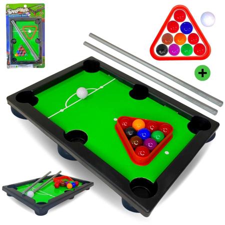 Mini sinuca jogo de bilhar kit 21 pecas - infantil - GAME BILLIARDS - Sinuca  / Bilhar Infantil - Magazine Luiza