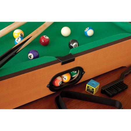 Brinquedo Mesa de Sinuca Clássica 55x32cm Snooker Kit