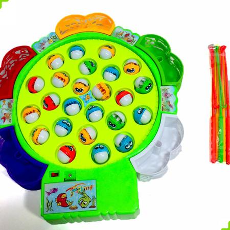 Brinquedos de jogo para crianças Pesca Pegar peixe Música de pesca maluca  Brinquedos de pesca elétricos para crianças Jogo de quebra-cabeça giratório  em 360° Meninas Meninos Educação infantil Nota (a cor é