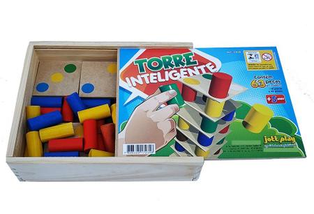 Brinquedo Educativo Madeira Jogos Números Colorido Pintado