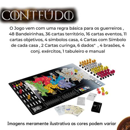 BRINQUEDO, um (1) jogo WAR, marca GROW, não possui as r