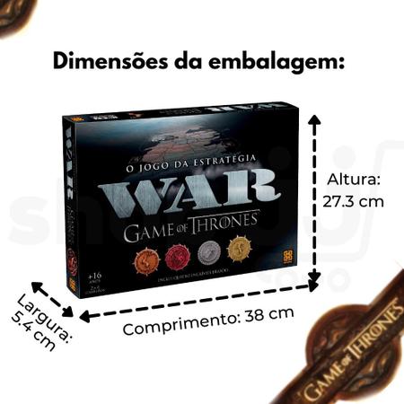 Jogo War Game of Thrones Grow - Kiko Brinquedos