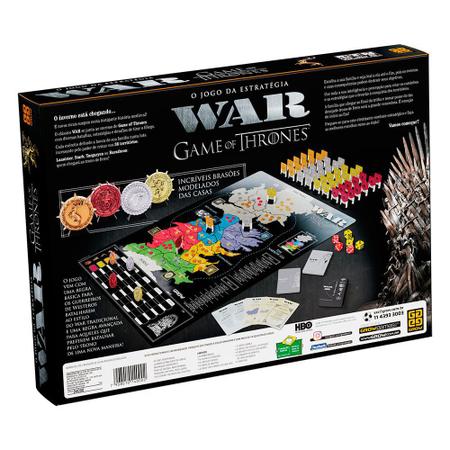 Jogo de Táticas e Estratégias War Game Of Thrones Divertido - ShopJJ -  Brinquedos, Bebe Reborn e Utilidades