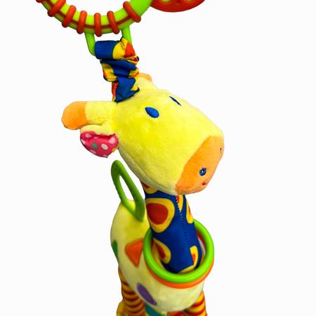 Imagem de Brinquedo Kit Chocalho De Girafa Com Móbile De Centopéia