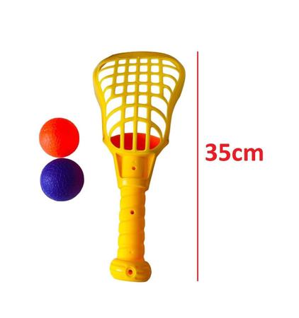 Imagem de Brinquedo Lacrosse Com 1 Raquete + 2 Bolas Divertido Sortido