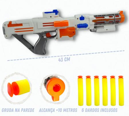 Lanca Dardos Tipo Nerf Arminha De Brinquedo Rifle Em Ação